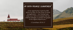 Faith Promise Card - Church - Front