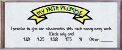Faith Promise Card - Kids 2 - Back